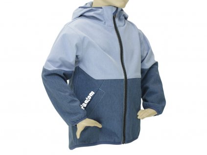 Bunda softshell Fantom dvoubarevná BUN 1202 modro-modrý melír 2023