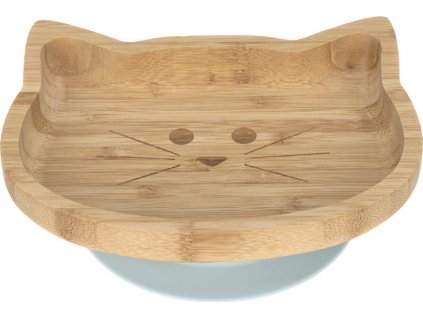 Lässig BABIES Platter Bamboo Wood Chums Cat