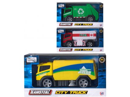 Teamsterz auto kovové technické služby city truck 3 druhy v krabičce