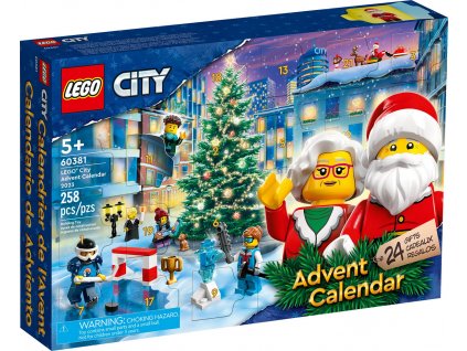 LEGO CITY Adventní kalendář 2023 rozkládací s herní plochou 60381