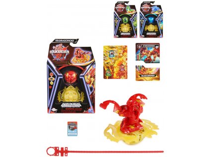 SPIN MASTER Bakugan Speciální útok s6 set bojovník s doplňky 3 druhy