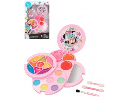 Sada krásy make-up Disney Minnie Mouse 18ks dětské šminky v rozkládací krabici