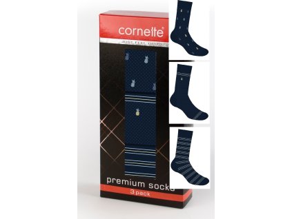 Pánské ponožky Cornette 3pack (Velikost 45-47, Vzor A53)