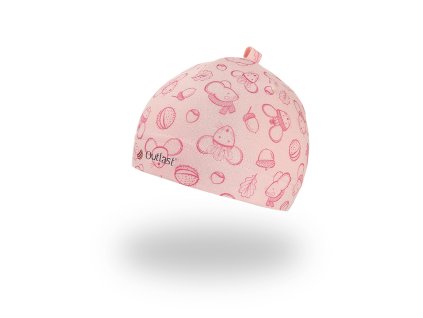 Čepice smyk natahovací TISK Outlast ® - sv.starorůžová myšky Velikost čepic: 2 | 39-41 cm