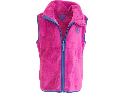 vesta dívčí chlupatá se stojáčkem, Pidilidi, PD1140-07, fuchsia (SizeAge 2/3let, Velikost 86/92)