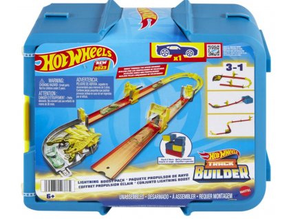 MATTEL HOT WHEELS Track Builder set s autíčkem pro stavitele Blesky box