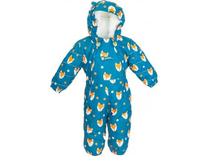overal zimní chlapecký s kožíškem, Pidilidi, PD1142-04, modrá (Velikost 80, SizeAge 1 rok)