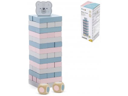 VIGA DŘEVO PolarB Hra věž balanční Jenga 54 dílků *DŘEVĚNÉ HRAČKY*