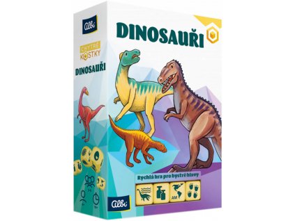 ALBI HRA Chytré kostky Dinosauři *SPOLEČENSKÉ HRY*