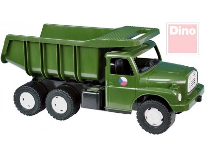 DINO Tatra auto nákladní T148 khaki vojenské SKLÁPĚCÍ KORBA na písek