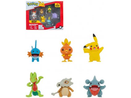 Pokémon akční figurky Battle Ready set 6ks plast v krabici