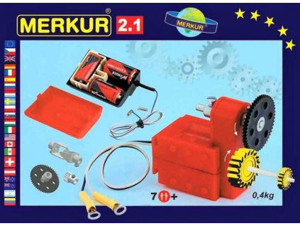 MERKUR M 2.1 Elektromotor na baterie doplněk *KOVOVÁ STAVEBNICE*