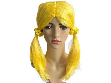 KARNEVAL paruka dětská Lollipopz Annie žlutá umělé vlasy