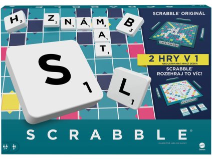 MATTEL HRA Scrabble originál 2v1 CZ *SPOLEČENSKÉ HRY*