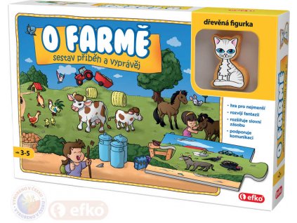 EFKO Baby Hra O farmě puzzle vyprávěcí Skládej a vyprávěj příběhy