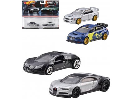 MATTEL HOT WHEELS Auto angličák Premium Real Riders set 2ks 3 druhy kov