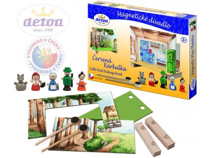 DETOA Divadlo magnetické Červená Karkulka *DŘEVĚNÉ HRAČKY*