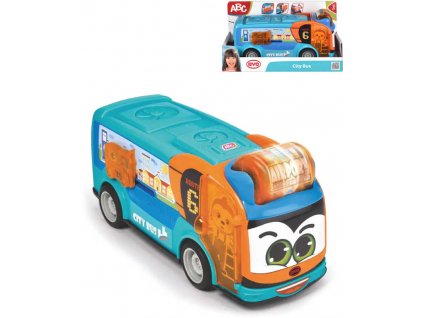 DICKIE ABC Baby městský autobus 22cm s chrastítkem volný chod plast