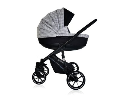 Kombinovaný kočárek Firkon Vesta č.53 GG šedá /černá rukojeť 2026  + rukávník zdarma