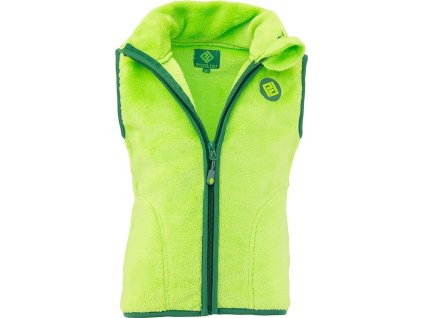vesta dětská chlupatá se stojáčkem, Pidilidi, PD1140-19, zelená 2024 (Velikost 86/92, SizeAge 18-24m)