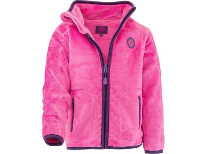 mikina dívčí chlupatá se stojáčkem, Pidilidi, PD1156-03, růžová 2024 (Velikost 86/92, SizeAge 18-24m)
