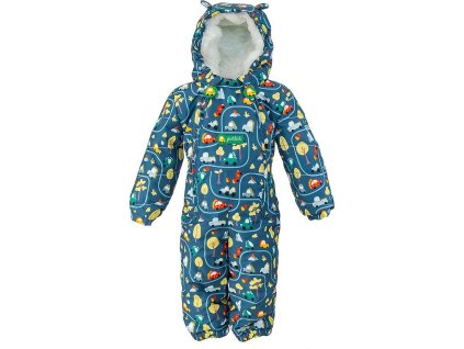 Overal chlapecký s kožíškem, Pidilidi, PD1157-02, modrá (Velikost 80, SizeAge 1rok)