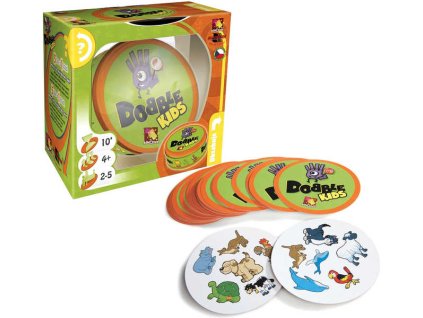 ASMODEE Hra postřehová Dobble KIDS v plechové krabičce *SPOLEČENSKÉ HRY*