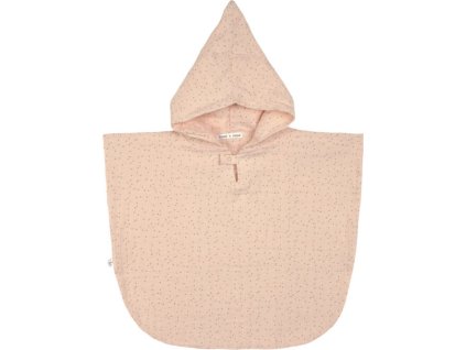 Lässig BABIES Muslin Poncho dots peach rose