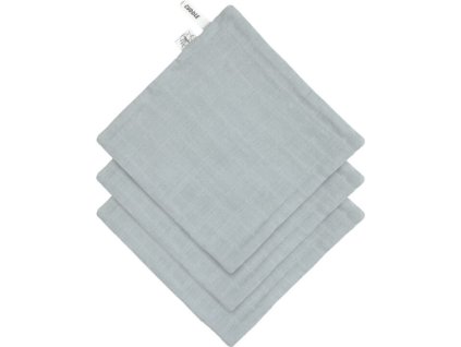 Lässig BABIES Muslin/Terry Washcloth Set 3 pcs 2024 powder blue