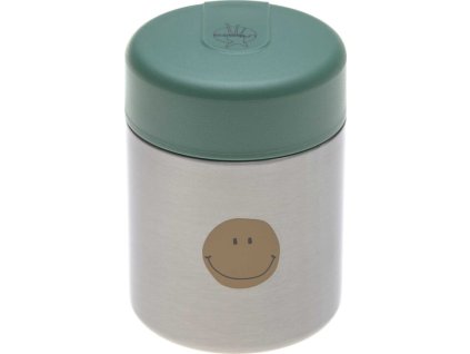 Lässig BABIES Food Jar 2024 Happy Rascals Smile green