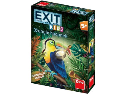 DINO Hra úniková exit pro děti Džungle hádanek *SPOLEČENSKÉ HRY*