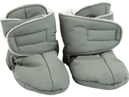 Voksi Baby Booties meadow green light grey 1-2y