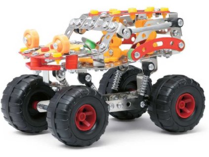 MALÝ MECHANIK Auto SUV terénní 272 dílkú kovová STAVEBNICE typu Merkur