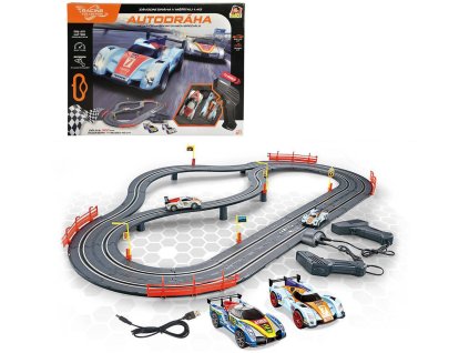Autodráha Racing Collection 3m Turbo 2 závodní auta napájení USB