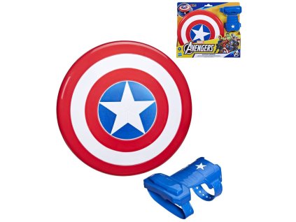 HASBRO Štít magnetický + rukavice herní set Captain America Avengers