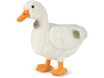PLYŠ Kachna bílá 33cm Eco-Friendly *PLYŠOVÉ HRAČKY*