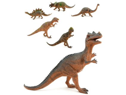 Dinosaurus pravěké zvířátko 47cm plastová postavička 6 druhů