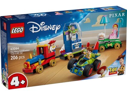 LEGO DISNEY Slavnostní vláček a autíčko Toy Story 43264 STAVEBNICE