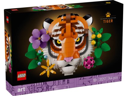 LEGO ART Kolekce zvířat Tygr 31217 STAVEBNICE