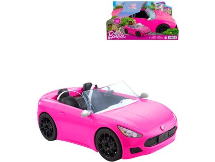 MATTEL BRB Auto růžový kabriolet pro panenku Barbie plast