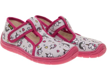 Dětské papuče Barefoot 5102453 růžové 2025