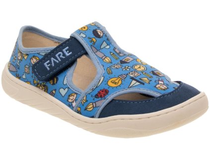 Dětské papuče Barefoot 7002401 modré 2025