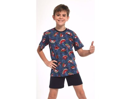 Chlapecké pyžamo Cornette krátký rukáv 334 (Velikost_deti 122/128, Vzor 334086)