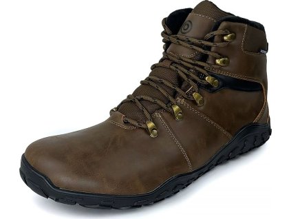 zimní barefootové boty s membránou BUGGA DYLAN Brown B00196-18 (Velikost 36)