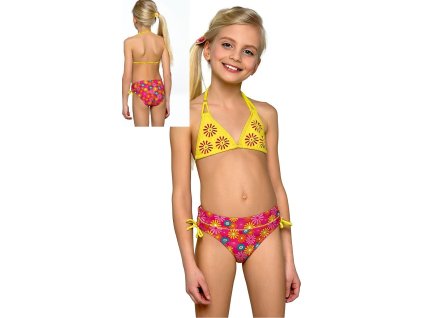 Dívčí plavky Lorin 46 (Vzor V1, Velikost_deti 134)