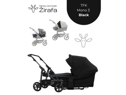 Akční set TFK Mono 3 Black 3v1 s hlubokou korbou 2025