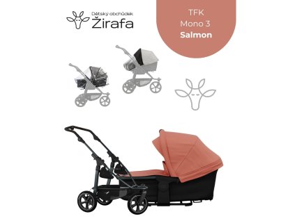 Akční set TFK Mono 3 Salmon 3v1 s hlubokou korbou 2025