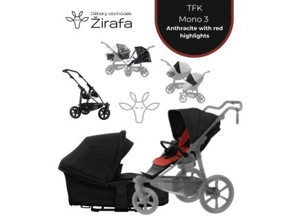 Akční set TFK Mono 3 Anthracite with red highlights 7v1 2025