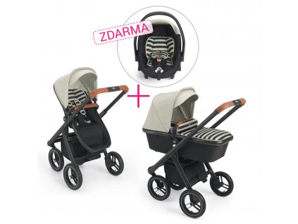 Kombinovaný kočárek NEONATO Puro + autosedačka Puro ZDARMA, Col.40A 2020 + rukávník zdarma