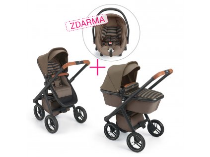 Kombinovaný kočárek NEONATO Puro + autosedačka Puro ZDARMA,Col.55A 2020 + rukávník zdarma